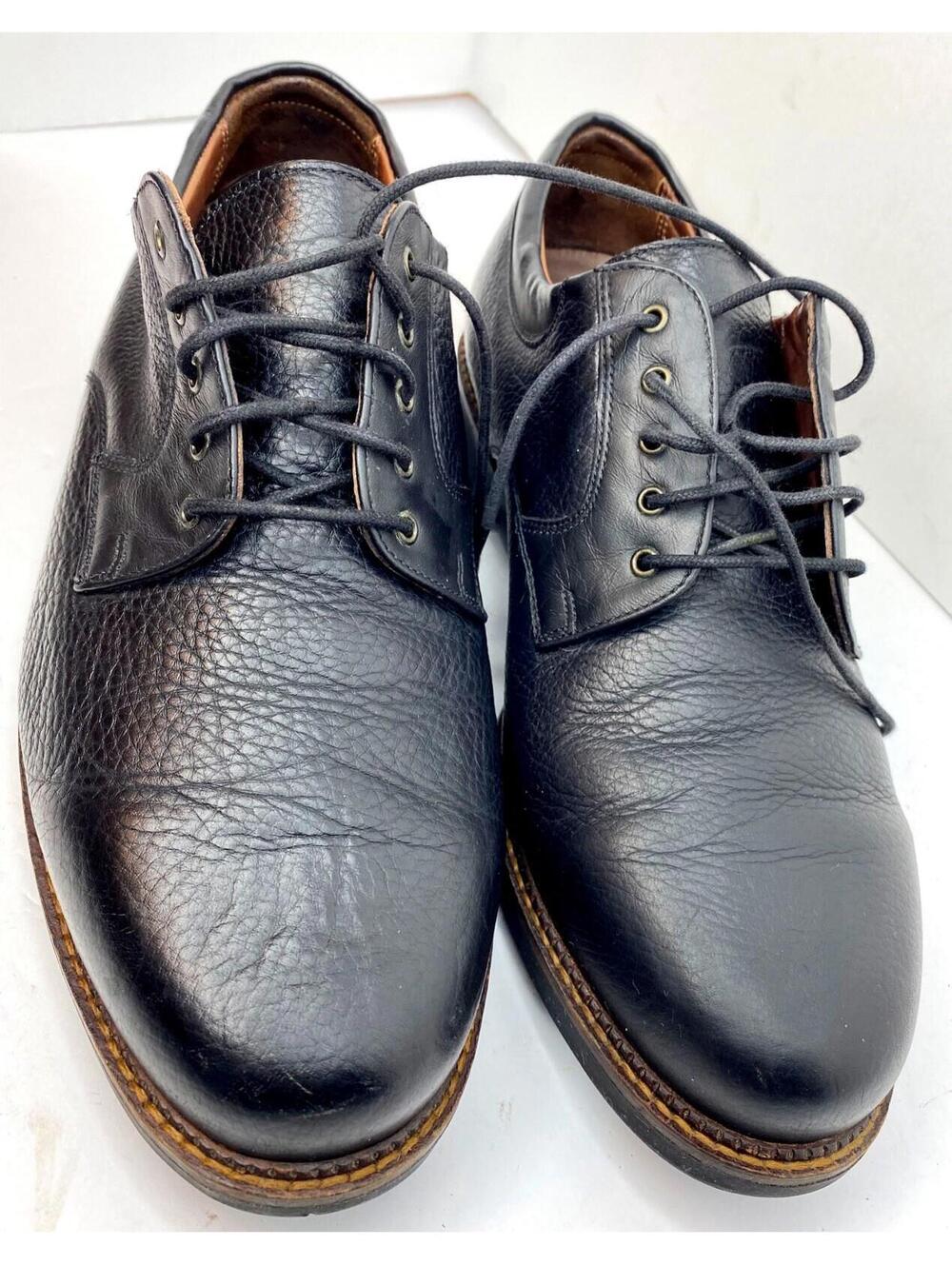 Neil M Wynne Mens 10 EEE Waterproof Black Pebbled cowhide Leather Oxford